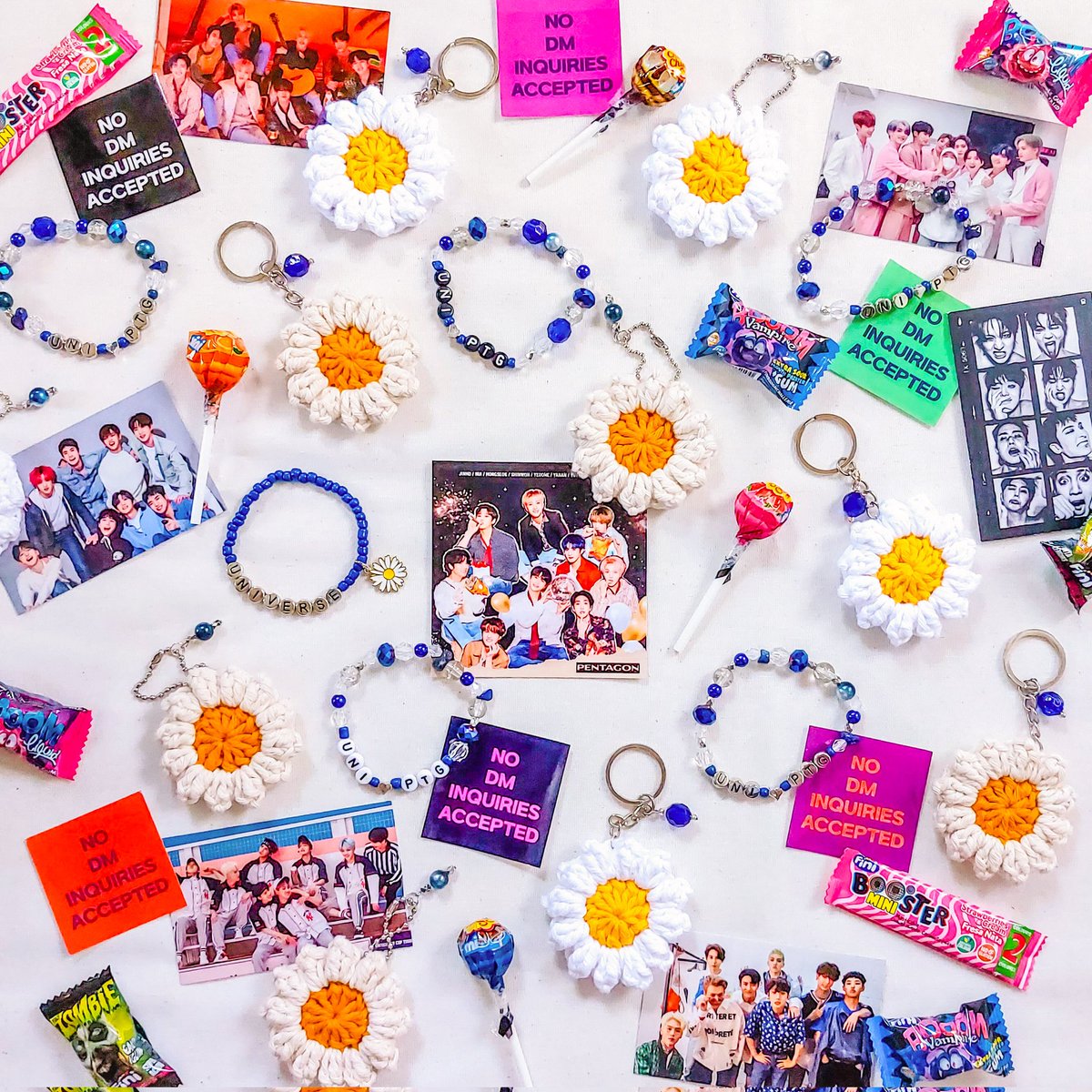 morninghooker's tweet photo. #HALLYUWEENPH2022 GIVEAWAY 🧵

TRICK OR TREAT! 🎃
Keychains, bracelets, lollies, gumballs, taffies, unofficial photocards, stickersㅡspecial freebies prepared just for PH Universe! 💙🌌

Keep tabs on this thread for updates^^

#HALLYUWEEN2022
#PENTAGON https://t.co/z1x94fPPZ1