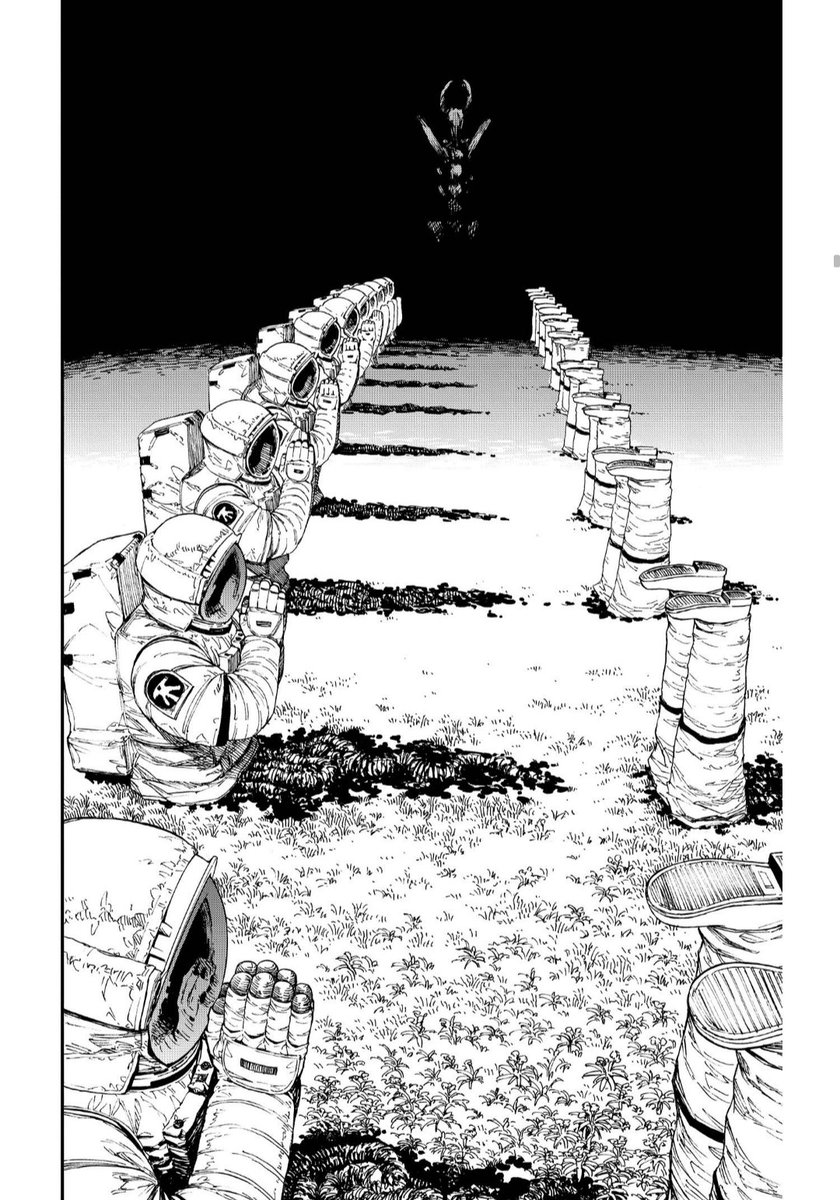 후지모토 타츠키 인터뷰 보면 체인소맨 세계관에서 의도적으로 종교적인 색채 빼려고 했고 악마나 지옥도 성경에서 말하는 악마나 지옥과는 다른 느낌을 주려고 노력했다는데 그래서인지 지옥 디자인도 진짜 유니크하면서도 기괴함... 후지모토 타츠키는 만신이야