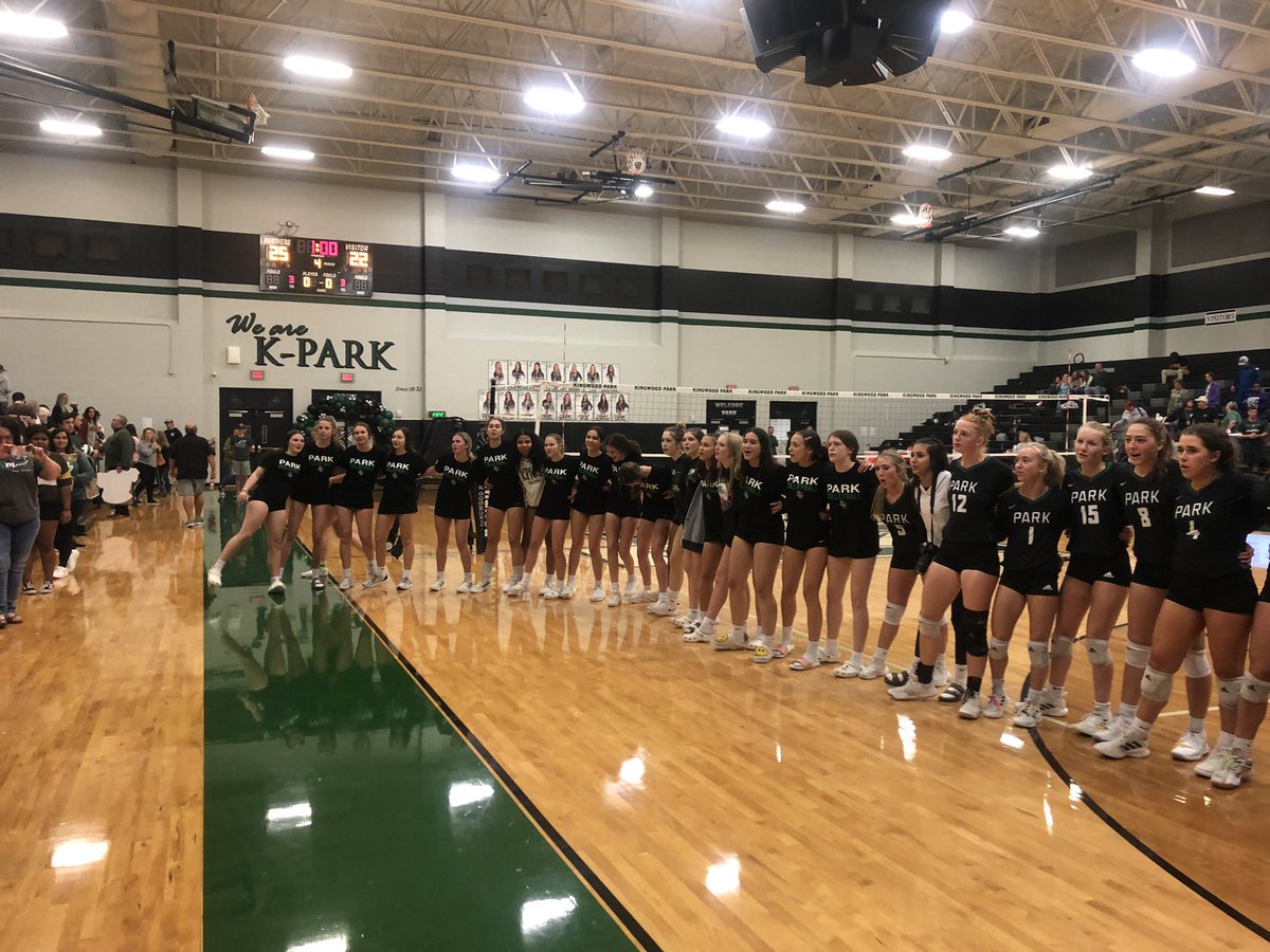 KPark volleyball sweeping Dayton tonight and going to playoffs! #WeAreKPark