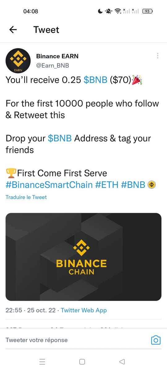 monjoe243's tweet photo. @Earn_BNB 0xea1366b025e40E2d4A0026A0D6A62d6f3592602D https://t.co/7HVNXdsyl0
