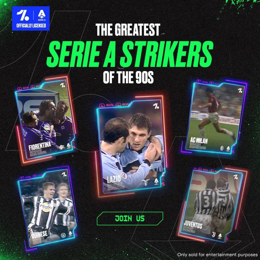 #Drop 3 is live. Collect Vintage and greatest  Serie A stricker's moments of the 90s. Let’s take a dive into the Historic Moments we’ve selected. In no particular order
#NoOneGetsYouCloser #SerieA #NFT #OnFlow