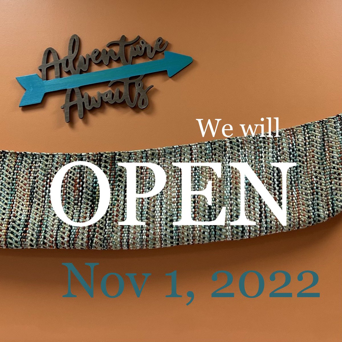 You read that right-We will OPEN on November 1, 2022!!!