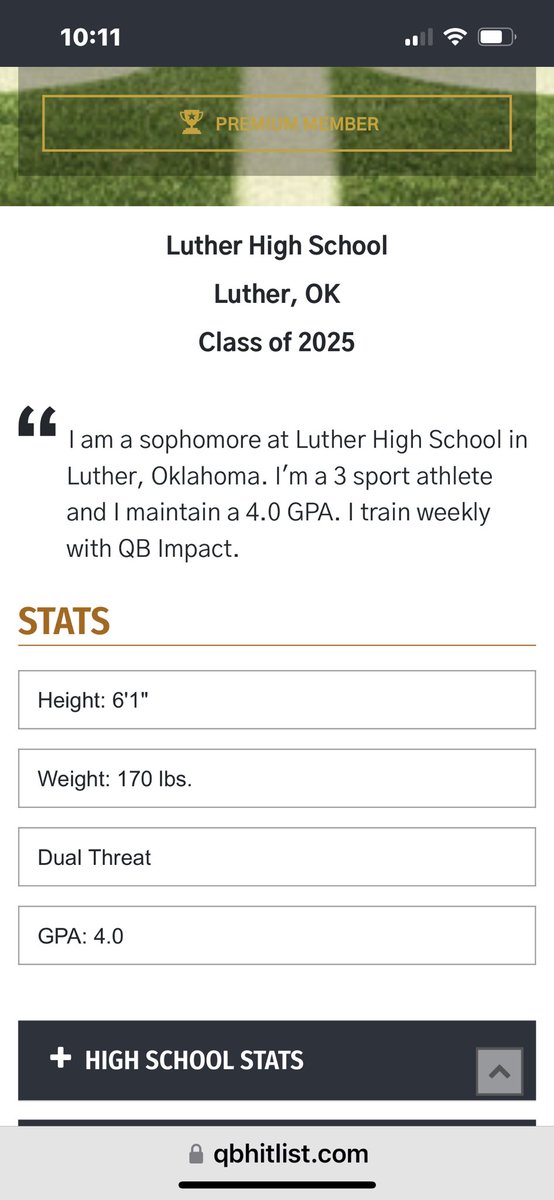 Welcome to the largest QB fraternity in the nation…<a href="/QBHitList/">QBHitList.com</a> Premium 2025 QB <a href="/brody_becker4/">Brody Becker</a> Luther Hs(OK) 

👀Check him out!

Profile: qbhitlist.com/profile/brody-…

Full evaluation posting soon…