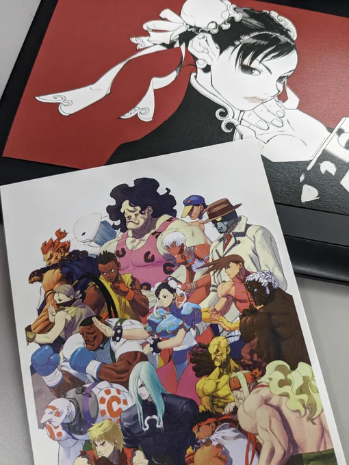 ストリートファイター展ポストカードの色校!カッコいい、あと紙質がいい!#大阪SF展 … 