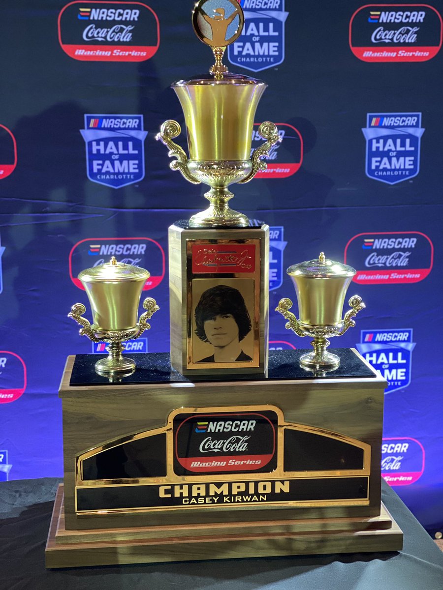 iRacing's tweet photo. He’s done it! @CaseyKirwan23 is your 2022 eNASCAR Coca-Cola iRacing Series Champion! 🏆 https://t.co/b5f8y0ySNK