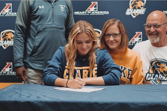 I am excited to announce I have committed to Clarke University to continue my academic and athletic career! Go Pride!