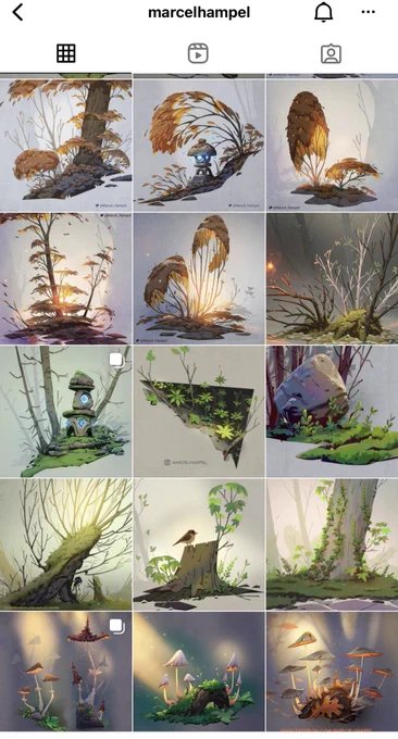 @meetimeeti Oh man you know who I think is so good at that, is @Marcel_Hampel 
These trees just blow me away every time. Screenshot from Marcel's IG 