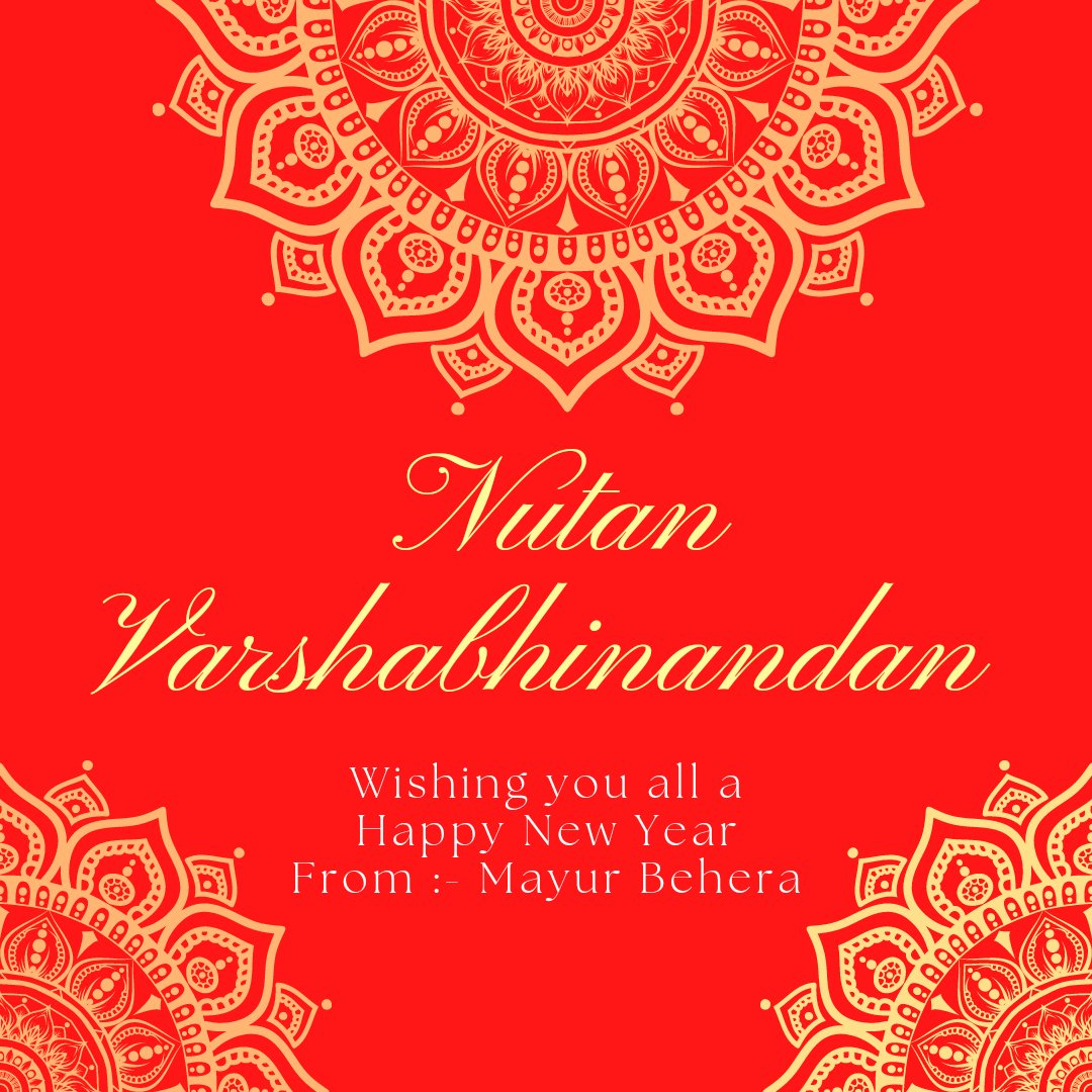 mayurbehera7's tweet photo. Have an auspicious beginning and a beautiful year ahead— Subh Nutan Varshabhinandan to you and your family! 
#subhnutanvarshabhinandan 
#NutanVarshaAbhinandan 
#happynewyear2022
#gujaratinewyear2022 https://t.co/PK6iLCI8n5