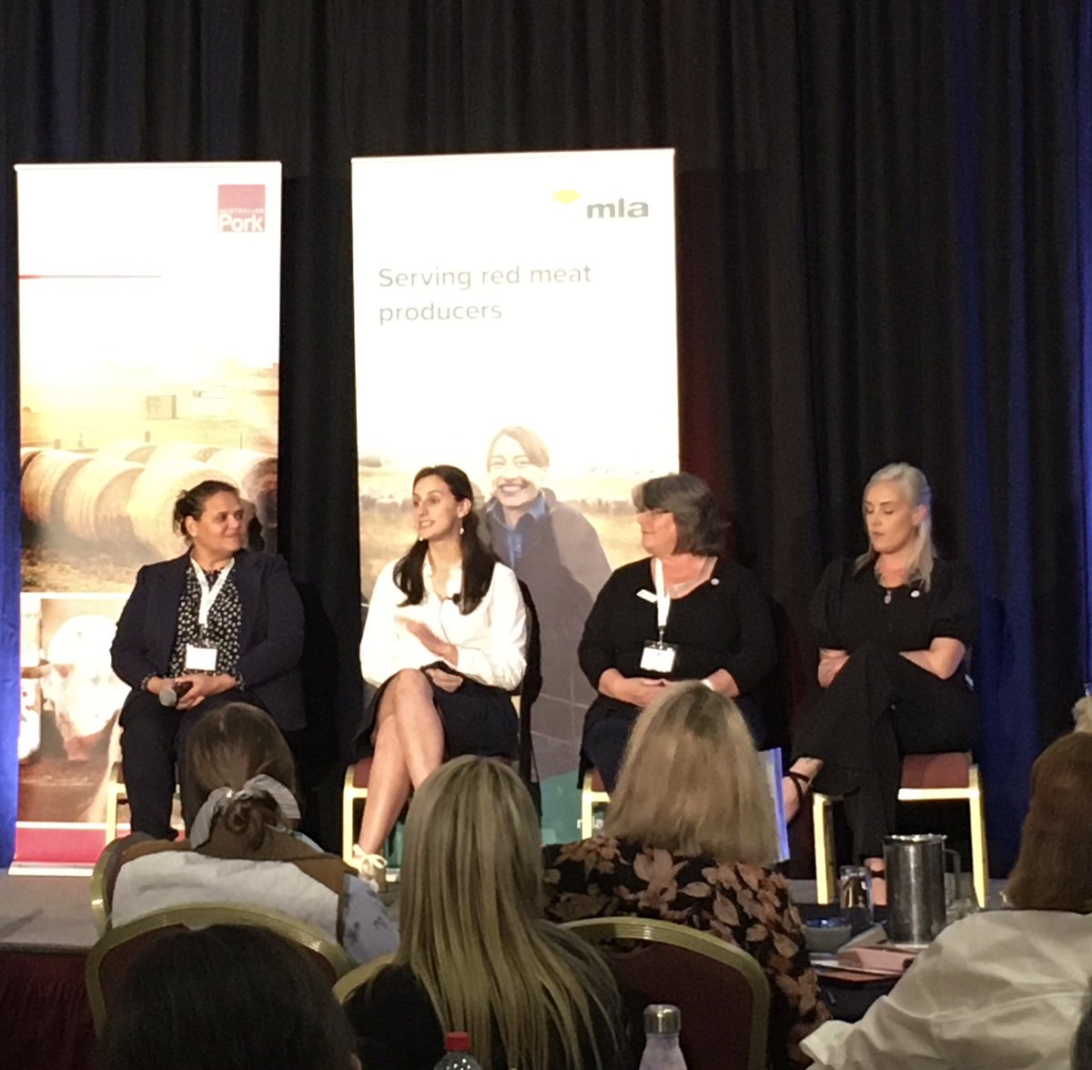 #MBW After lunch panel <a href="/NatSommerville/">Nat Sommerville</a> Ali Hart @robynverrall and Blair Stubna #MBWSYD telling true stories that can’t be repeated here😎@Aus_Meat_Ind <a href="/DAFFgov/">Department of Agriculture, Fisheries and Forestry</a>