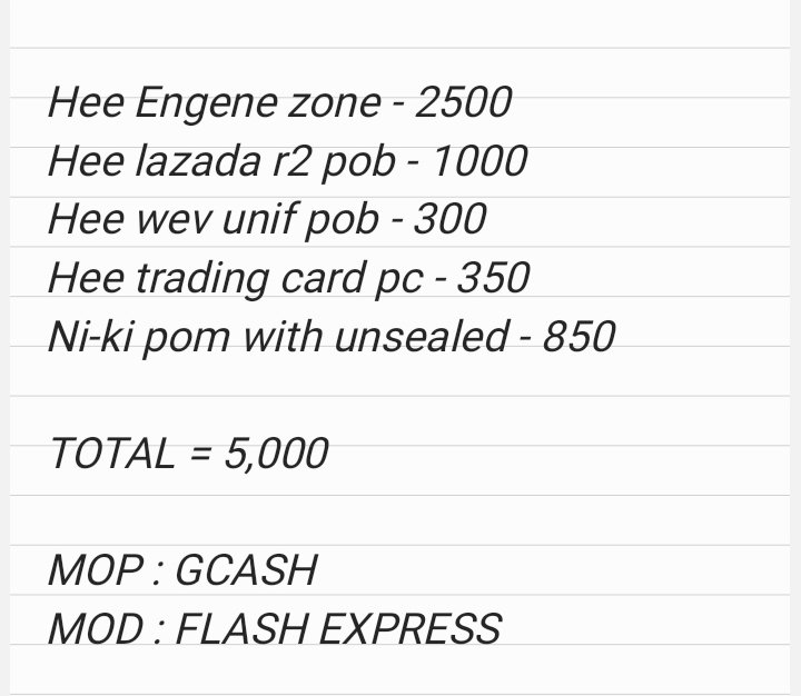 Tineec4rt's tweet photo. Wts lfb #Tinesells
Hee lazada r2 pob set
- 5,000 + fees
- all onhand
- condi thru dm
- can look for kahati and ship to different address = ok!
- reply/dm to claim
#.Heeseung engene zone Lazada r2 pob wev unif pob Special card tc Ni-ki pom https://t.co/vMIo5hIBRk