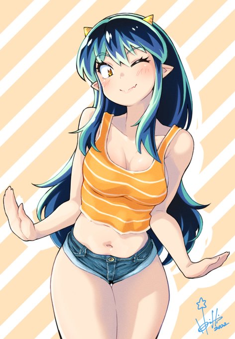 #うる星やつら 
#デニムの日
エンディングでちらっと見れるラムちゃん☆ 