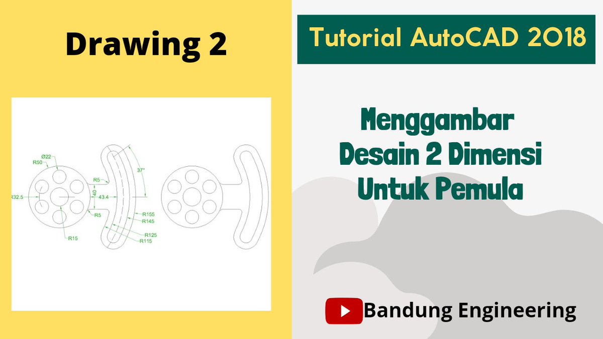 teknik_bandung's tweet image. Berikut videonya jika ingin menonton. youtu.be/aUlz4x6uDZk
#CAD2dimensi #AutoCAD2018 #CADtutorial #drafter #engineeringdrawing