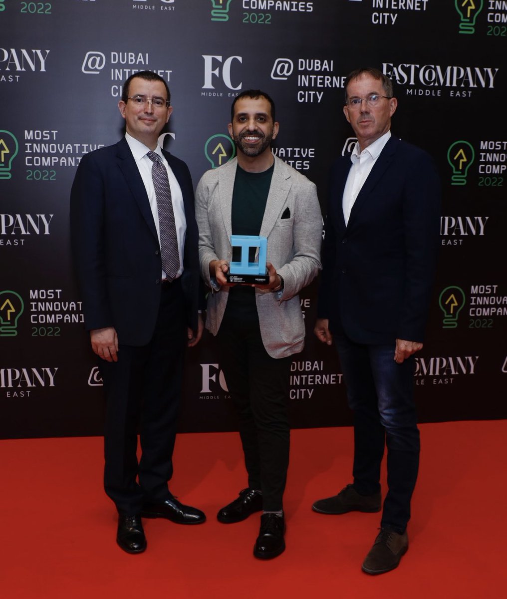 Super happy <a href="/PureHarvestSF/">Pure Harvest Smart Farms</a> awarded the most #Innovative Company in the #Sustainability Category at the <a href="/fastcompanyme/">Fast Company Middle East</a> Awards last week. Always amazed by the support we get towards our mission!