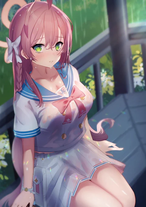 44.降られちゃいましたね、先生#ブルアカ #浦和ハナコ 