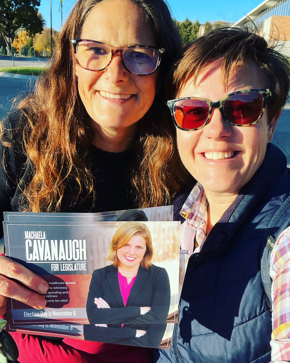 SwingLeftOmaha's tweet photo. Got out to canvass for @senatormachaela this evening!  #2weeksleft #dontjustvotevolunteer https://t.co/zUZL3jhZqK