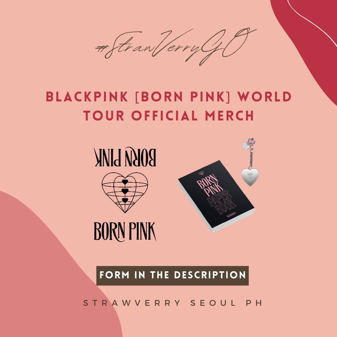 StrawVerrySPH's tweet photo. #StrawVerryGO | PH GO

Please help RT!

📀BLACKPINK [BORN PINK] WORLD TOUR OFFICIAL MERCH
💸Price Range ₱750 -  ₱2,920 + LSF
🎁WITH FREEBIES
🚢NORMAL ETA

DP(Pay as you order) : ₱200 per item
Remaining Balance: Nov. 30

Order Form: https://t.co/uJQABqo4OC https://t.co/U5NotHTGai