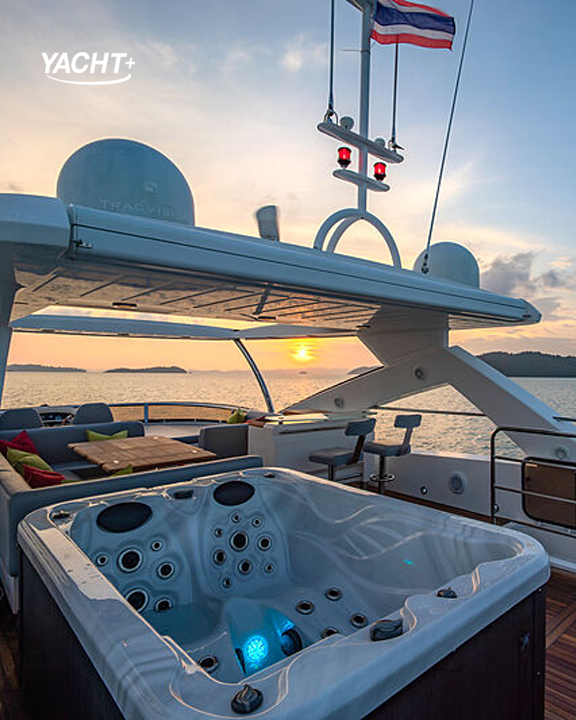 TheYachtPlus's tweet photo. Escape on an unforgettable voyage in Maxxx 26M. Located in Thailand and it is now available for charter through Yacht+ app!

Download yours today: https://t.co/tsZhJH2sIv 

#YachtPlus #YachtShare #LuxuryYacht #ShareCost #YachtLover #YachtLife #Yachting https://t.co/vWJCguXa3W