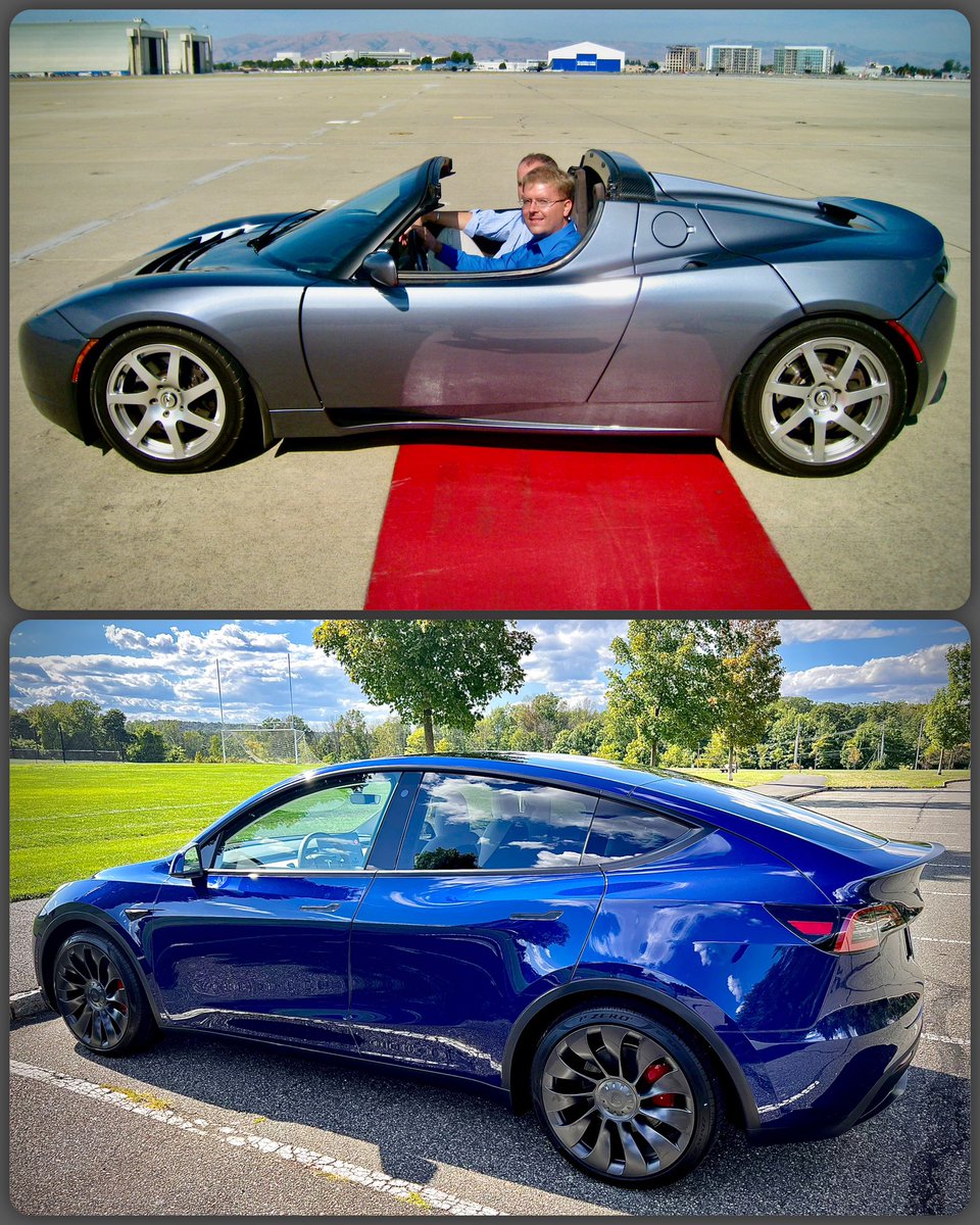 jsjohnst's tweet image. 14 years ago this August I first drove a @Tesla on Moffet AFB’s runway (insanely, that’s before @elonmusk was even CEO!). Crazy that it took so long for me to finally buy one of my own…