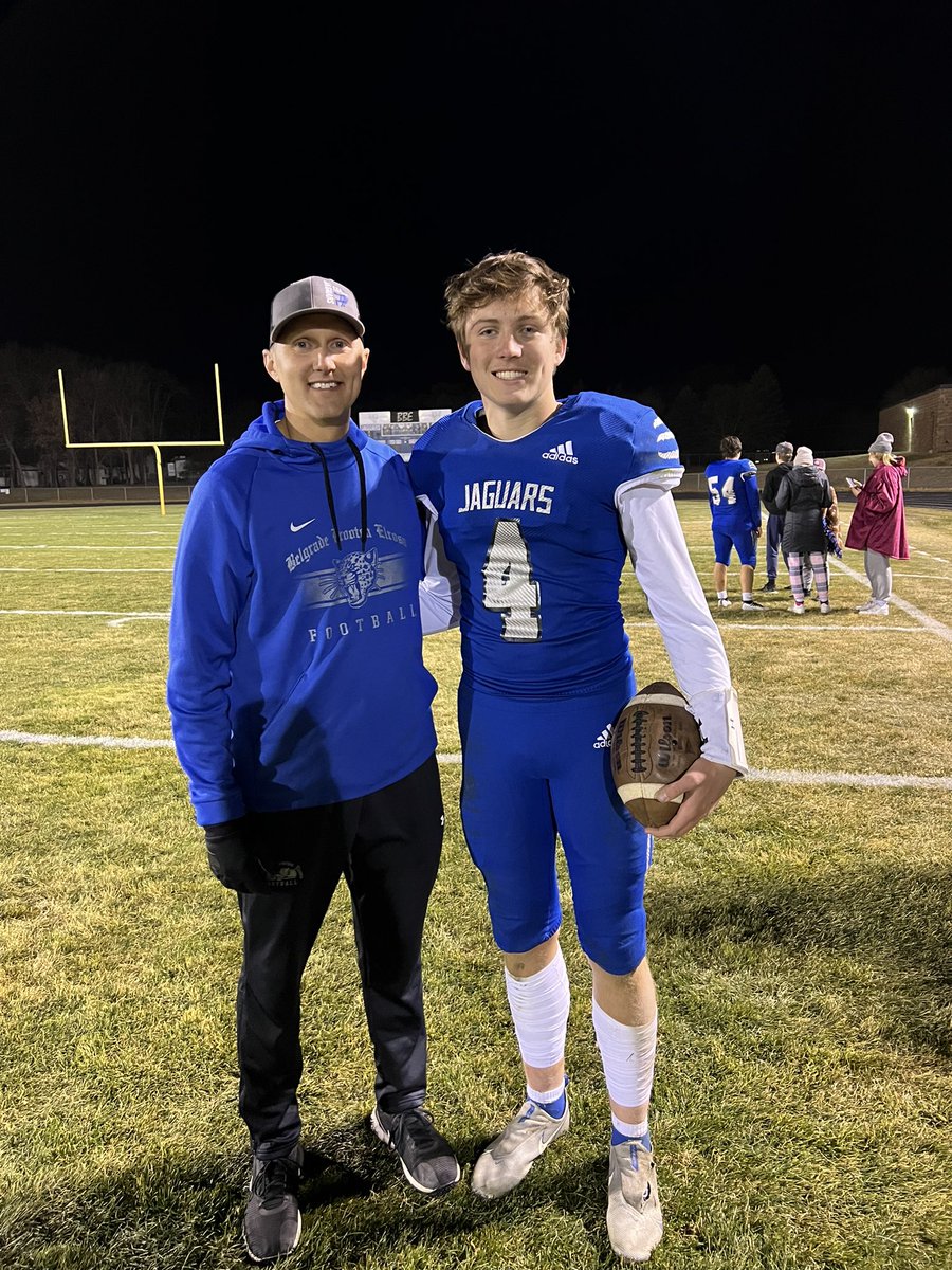 BBEfootball's tweet photo. 🚨🏆Huge night for @DingmannLuke as he broke another one of Jackson Illies’s school records and is now @BBEschools all time passing yards leader! Luke also broke the career TD passes earlier this season🏈🚨 https://t.co/SiFYAvihzS