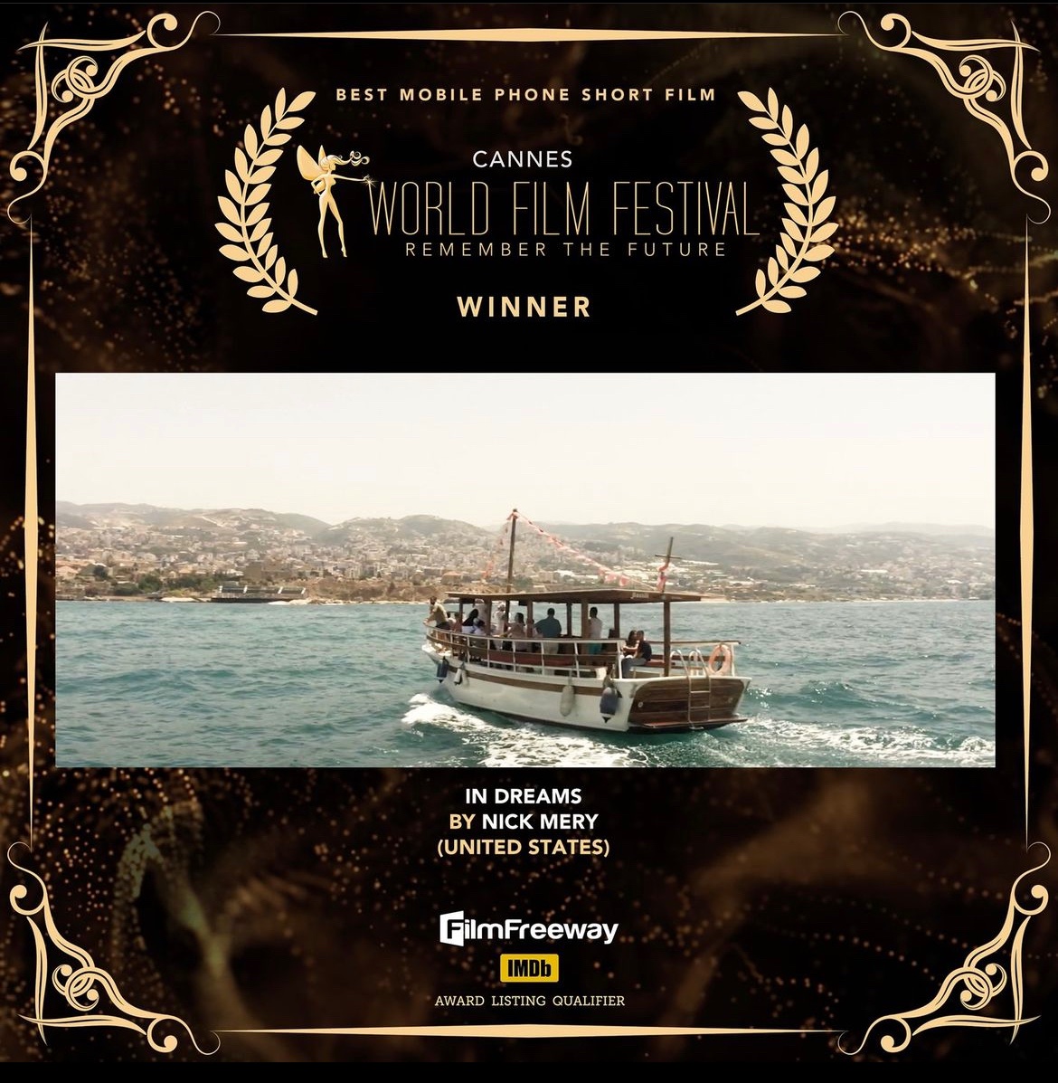 I know the world is horrible and stuff but I shot a documentary about Lebanon on my cellphone and it just won at the Cannes World Film Festival