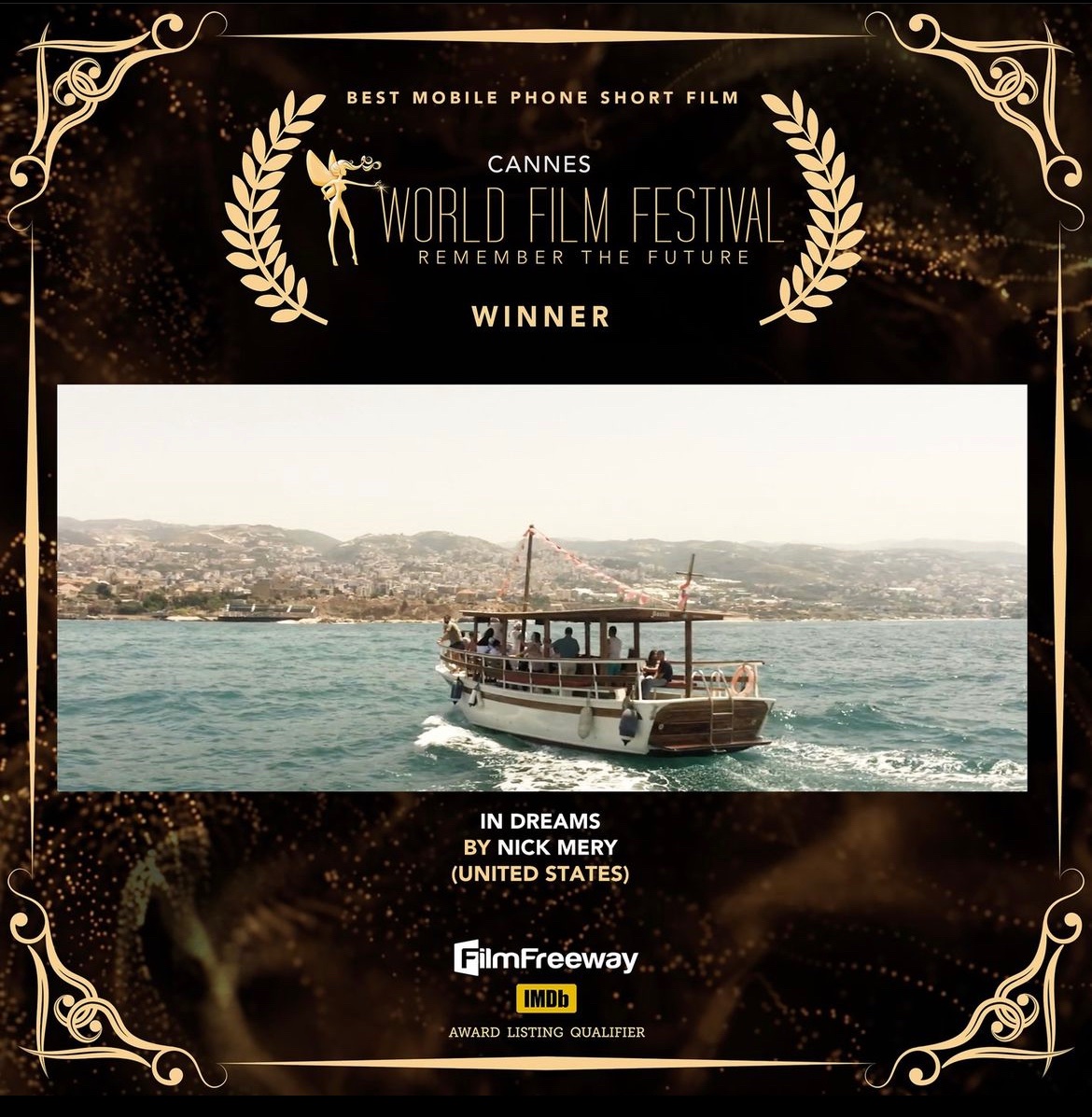 Merykid's tweet photo. I know the world is horrible and stuff but I shot a documentary about Lebanon on my cellphone and it just won at the Cannes World Film Festival https://t.co/zRwHVRsTfI
