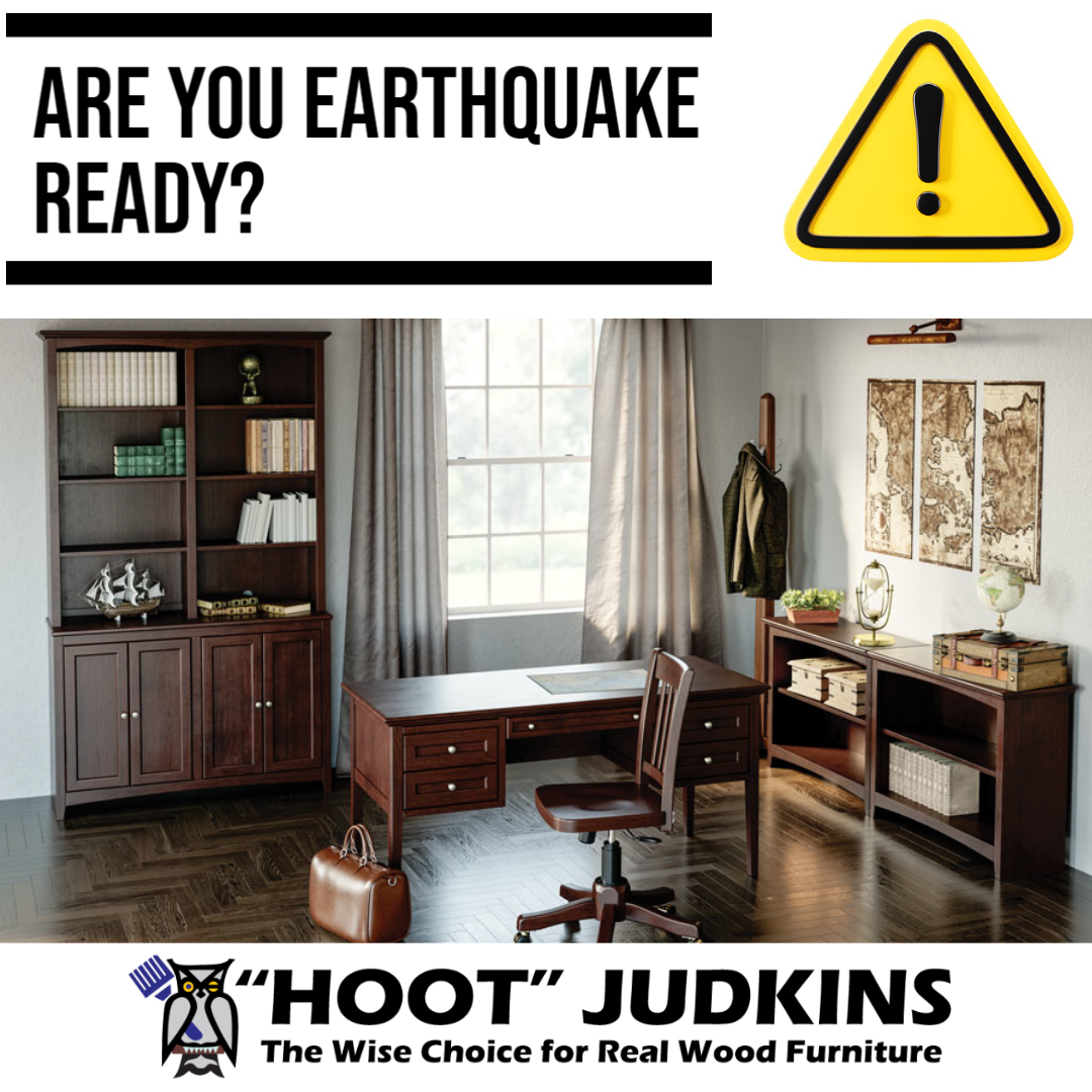 HootJudkins's tweet photo. Today was a reminder to make sure your home is earthquake ready! Make sure your items are strapped to the wall! Large and top-heavy items such as bookcases and file cabinets can tip when the earth is shaking. #earthquakepreparedness #beearthquakeready #bayarea #earthquakesafe https://t.co/lBSxhAiNfa
