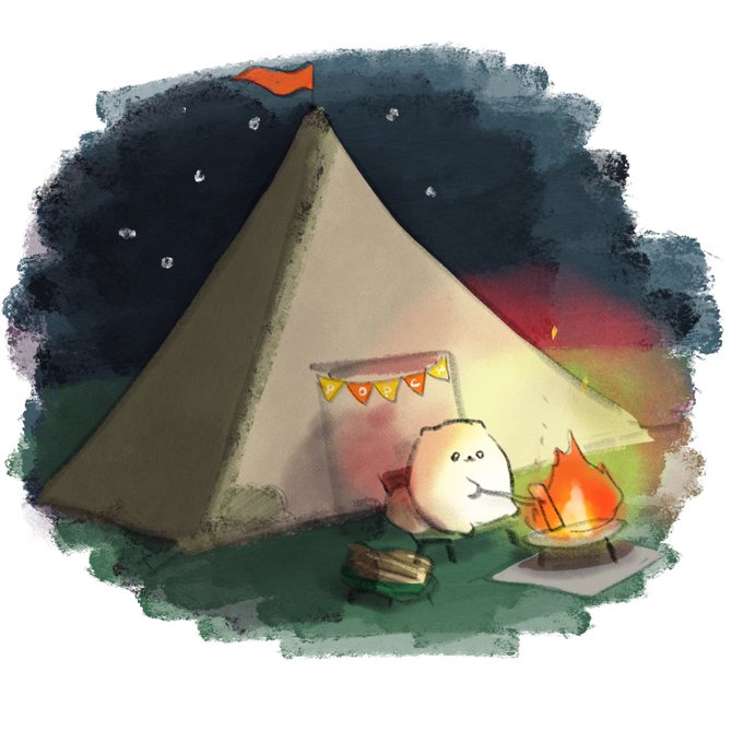 「campfire tent」 illustration images(Latest)