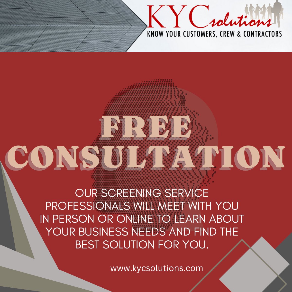 Visit kycsolutions.com or call 1-305-779-3069 for more inquiries or set an appointment for a free consultation! 
#backgroundcheck #humanresources #staffing #employment #consultants #business #kyc #kycsolutions #knowyourcustomer