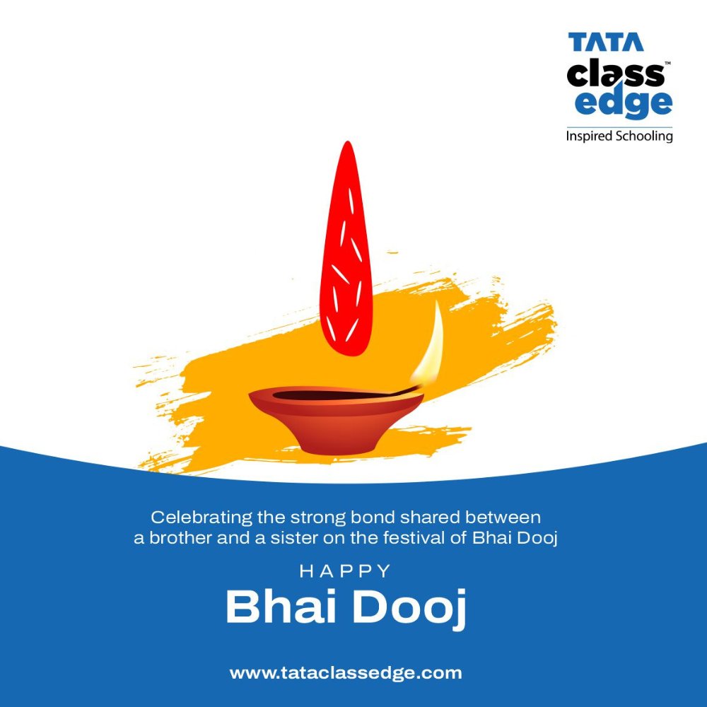 The bond between sister &amp; brother is a special one. May this special bond grow more than ever &amp; bring joy and prosperity to both. Wishing all the brothers &amp; sisters a very #HappyBhaidooj

#bhaidooj #bhaidooj2022 #tataclassedge #education #edtech #technology #digitaleducation