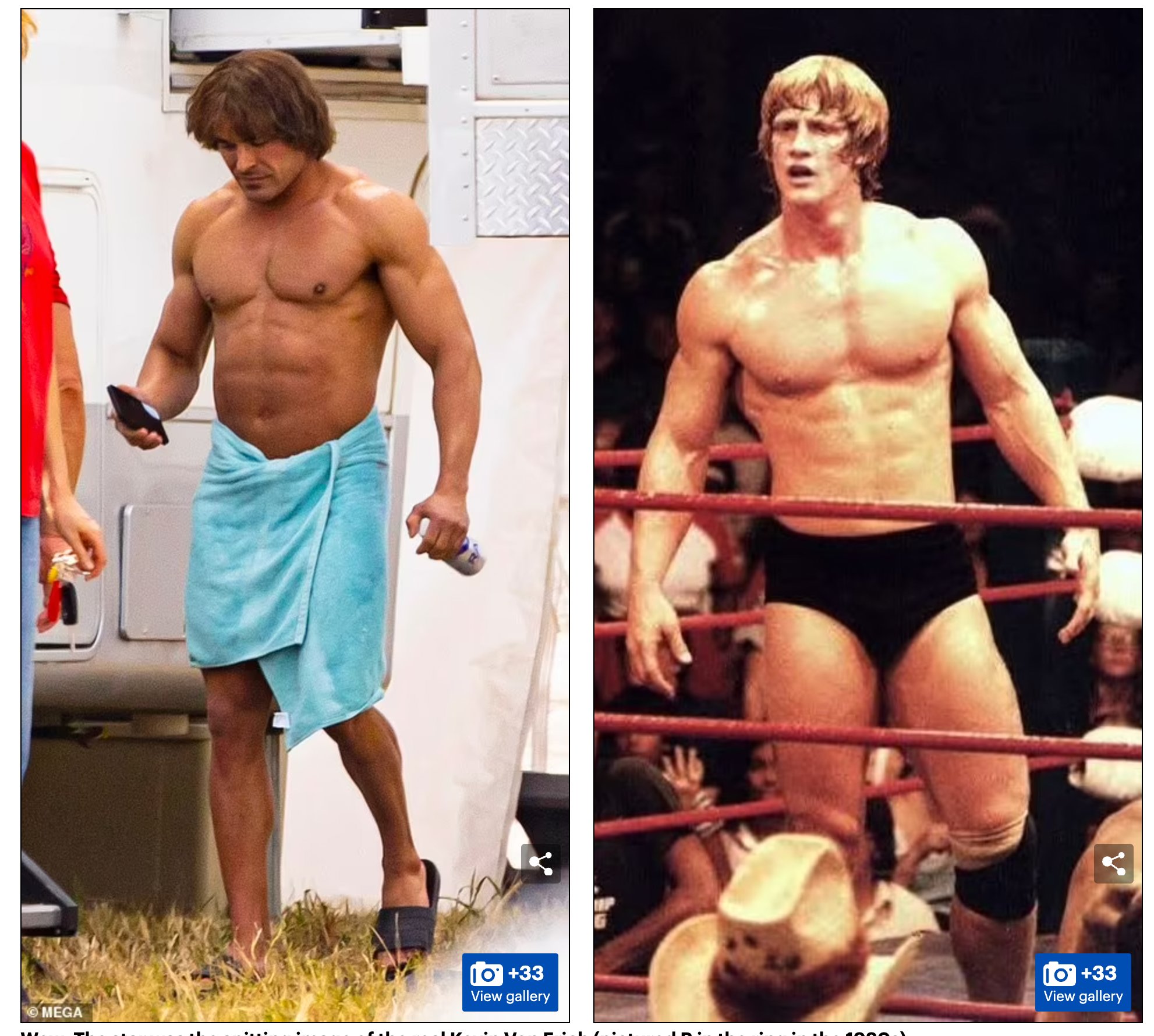 Denise 'Flying In A Dream' Salcedo on Twitter: "Daily Mail posted a picture  of Zac Efron as Kevin Von Erich in the upcoming film, The Iron Claw. This  was on set, while