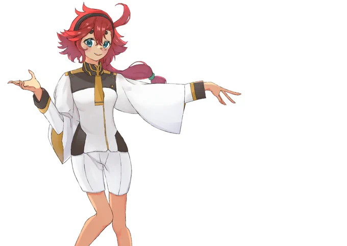 初描きスレッタちゃん、エアリアル君は断念しちゃった( ;∀;) #彗星の魔女 