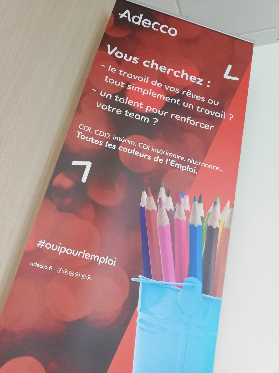 Hier ADECCO était à l'agence @Poleemploi_Ndie de #Gisors pour se présenter auprès de nos jeunes demandeurs d'emploi.
#CEJ #AIJ
Une agence de travail temporaire, des jeunes et des conseillères ravis 😃
Conclusion : déjà 1 jeune qui démarre une mission ce matin, à renouveler 👍🥰