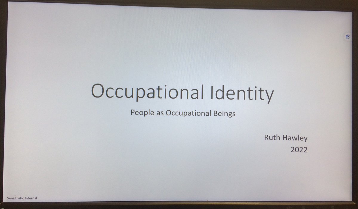 Ruth_Hawley's tweet photo. #AHPsDay, what a great day to be teaching #OccupationalIdentity in #POB to all our future #OccupationalTherapists @DerbyOT. 
Looking forward to it. 🙂 https://t.co/5wTBMDKlT2