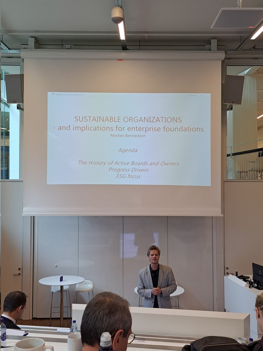 FKAhrens's tweet photo. Interesting day 1 on #enterprisefoundations hosted by the Center for Corporate Governance at CBS. Focus was on what foundations are, how their business works, and what makes them so important and interesting to study. Curios for day 2 with recent research! https://t.co/FrGniqQBcM