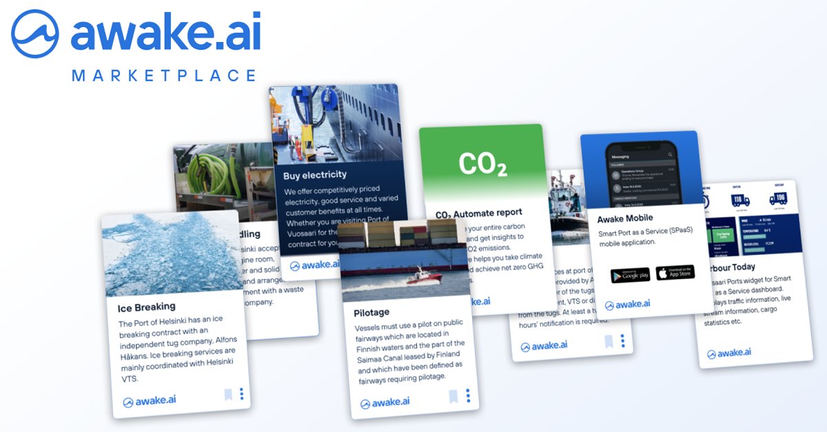 Awake.AI announces the launch of the Awake #Marketplace, where different logistics service providers can #trade port call and port logistics services, digital and physical products with the power of AI-driven logistics data platform: awake.ai/marketplace
