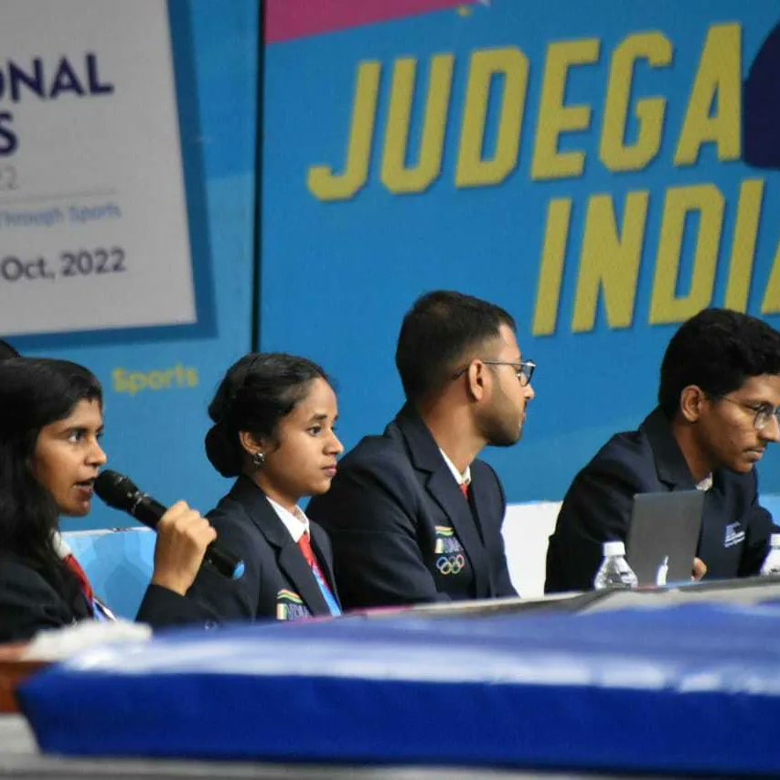 yogasanabharat's tweet photo. We thank our technical team &amp; judges who made #Yogasana events a great success with their precise decision in @nationalgamesgujarat 

#technicalteam #NationalGames2022 #refree #judges #Yogasanasports #NationalGamesGujarat https://t.co/A7vXAKaLZS
