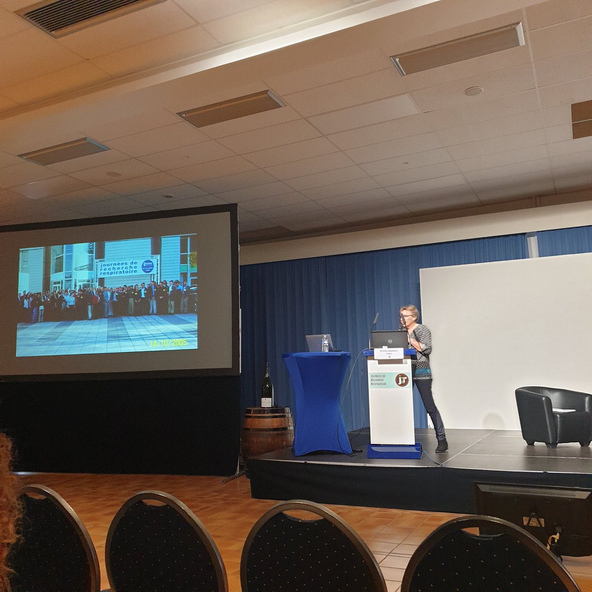 Ouverture des Journées de Recherche Respiratoire #J2R 2022 à Reims 🍾
Excitant retour aux sources après la 1ere session organisée en 2005 ! 
Merci à Myriam Polette, Gaetan Deslee, Christelle Coraux et tous les collègues Rémois  pour leur accueil !

@GroupeJ2r <a href="/SPLF_SocPneumo/">Société de Pneumologie de Langue Française (SPLF)</a>