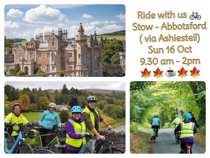 StowOfWedale's tweet photo. STOW community cycle ride, Sunday 16 October to @AbbotsfordScott - weather depending! https://t.co/5CsfXYVWew https://t.co/oPLWuOHkyv
