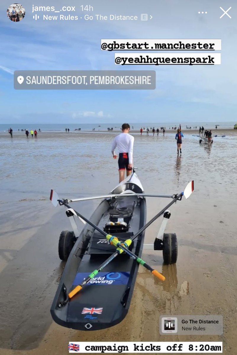 Good luck to my friend & occasional team mate @Jamescox2004 representing @BritishRowing as he races in the CJM1x @wrcoastals22 #BeachSprints 

Go smash through those waves 🌊