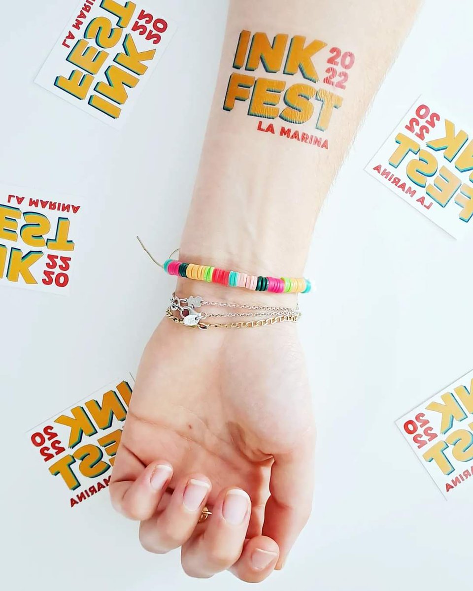 💪La tinta ens corre per la vena! Si vens a l'Ink Fest et podràs endur un tatu, com aquest de xulo. 💣〽️ Una cita històrica, diumenge 23 d'octubre de 10 a 14 hores a la plaça la Marina. Mercar, exposicions, tallers, música, vermut... i més.