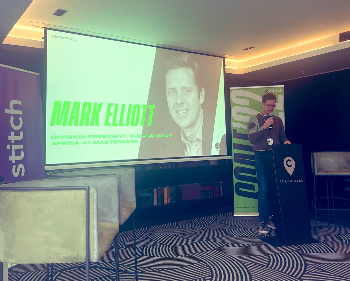 Division President, Sub-Saharan Africa at @MastercardMEA, <a href="/MarkElliottMA/">Mark Elliott</a> delivers our first keynote, noting the ways in which we are reimagining the way financial services are delivered and consumed in today’s digital environment