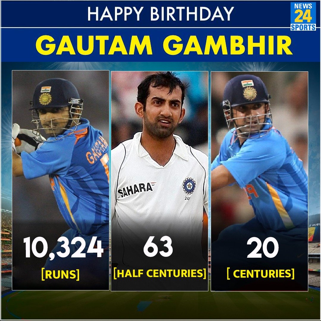 \Happy Birthday Gautam Gambhir\,           41            ,                        
