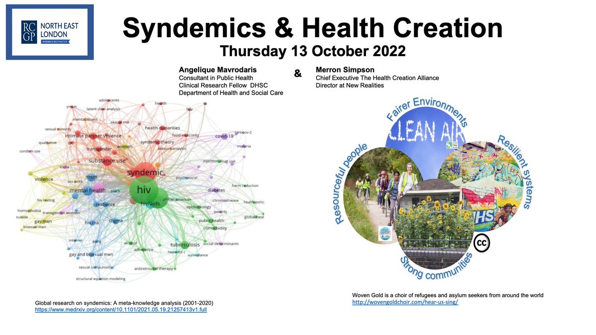 A syndemic and health creation approach provides a different and more successful orientation to clinical medicine and public health. Our societies need hope. #healthierhealthcare #hospitalwithoutwalls