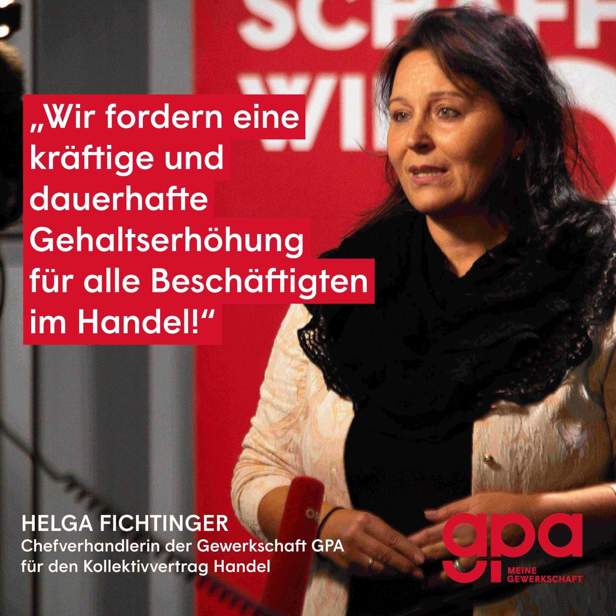 GewerkschaftGPA's tweet photo. Die #Handelsbranche hatte ein wirtschaftlich hervorragendes Jahr. Was wir daher bei den bald startenden Gehaltsverhandlungen für die rund 430.000 Beschäftigten in der Branche fordern und warum ▶ https://t.co/d7ANA8equT
#WirBrauchenMehr #KollektivvertragHandel https://t.co/pK4fVEYXio