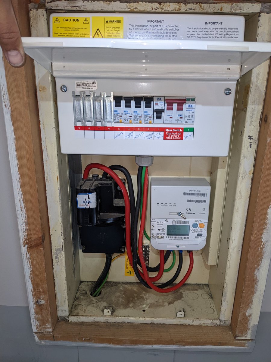 cskelectrical's tweet image. Consumer unit Fuse board change in Crawley by an electrician from CSK Electrical