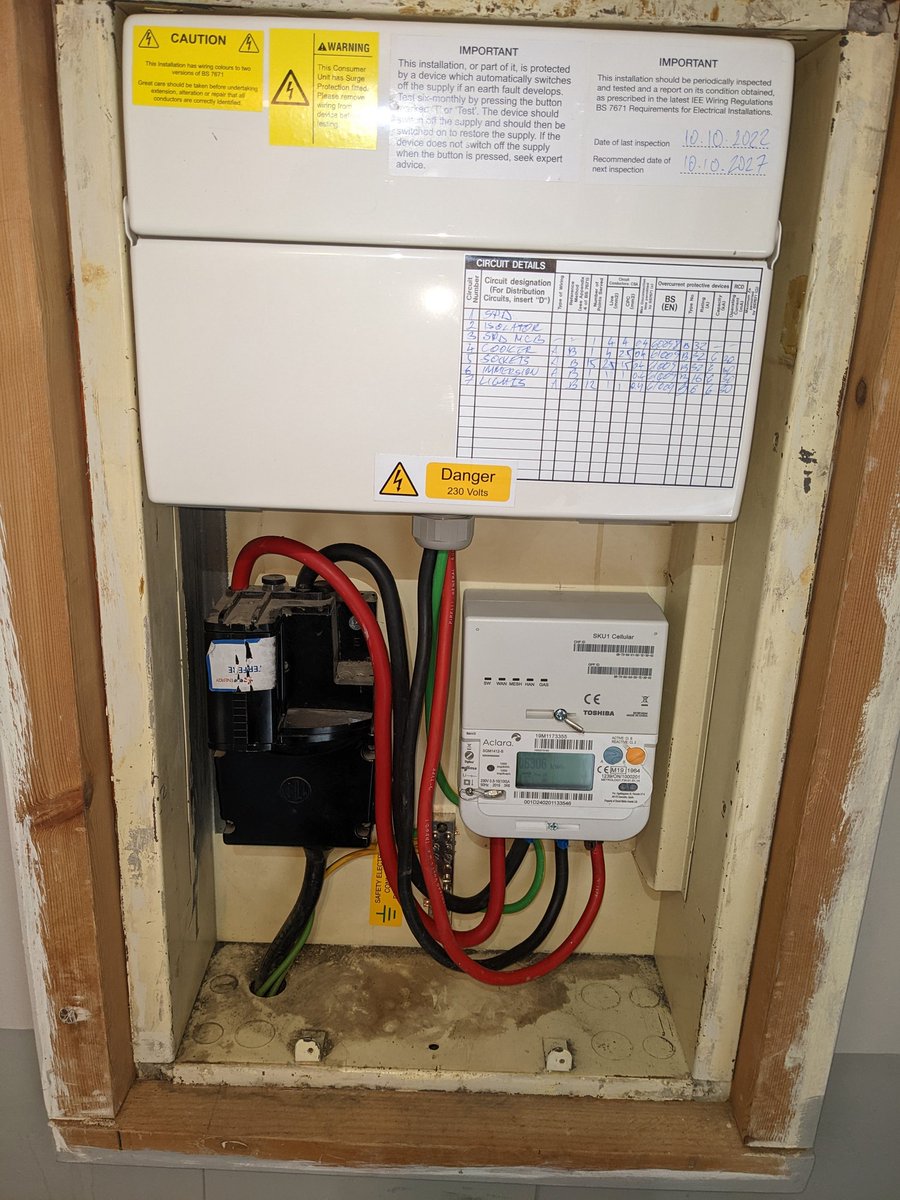 cskelectrical's tweet image. Consumer unit Fuse board change in Crawley by an electrician from CSK Electrical