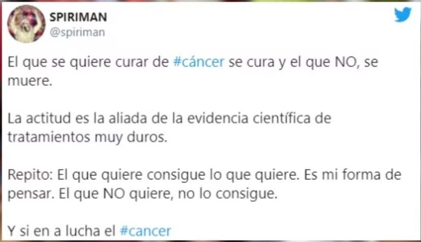 ManuelRomeroFer's tweet photo. Ha muerto Jesús Candel, más conocido como Spiriman, de cáncer de pulmón. 

En 2020 aseguró que quién se quiere curar del cáncer, se cura. El que NO, se muere.

Seguro que él quiso hacerlo, pero no basta con tener actitud, por eso necesitamos menos coachs y mejor sanidad pública. https://t.co/2lE9ktofkn
