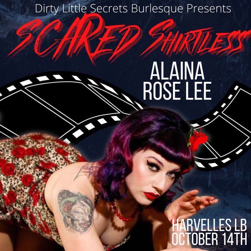 AlainaRoseLee's tweet photo. I’m performing tomorrow @harvelleslb with @dlsburlesque. It’s a #SOLDOUT show so I hope you have your tickets!! 🤘🏻🖤
#ScaredShirtless is back with all our favorite scary movies!
#dlsburlesque #harvelleslb #longbeach #longbeachburlesque https://t.co/WuxJal8EQl