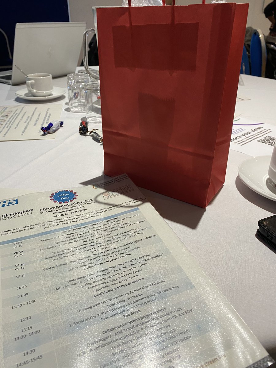 Getting ready for a day of brilliant AHPness! Who doesn’t love a goody bag!
#BSOLAHPDAYsDAY2022
<a href="/MidlandsAhps/">Midlands AHPs</a> <a href="/bsmhft/">BSMHFT NHS Mental Health</a> <a href="/BDA_Dietitians/">British Dietetic Association</a>