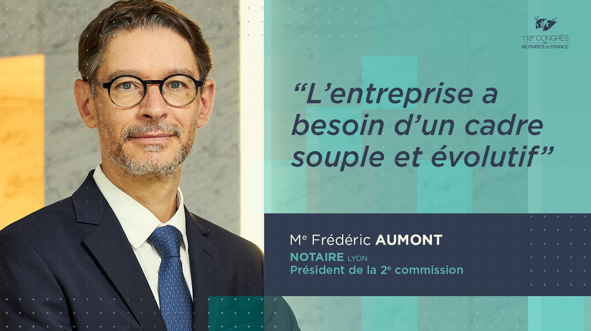 "Tous les notaires traitent dans leur office des problématiques de chef d'entreprise" <a href="/AumontFrederic/">Frédéric AUMONT</a>

#CongresNotaires #CDN #CDN22 #Notariat #entreprise